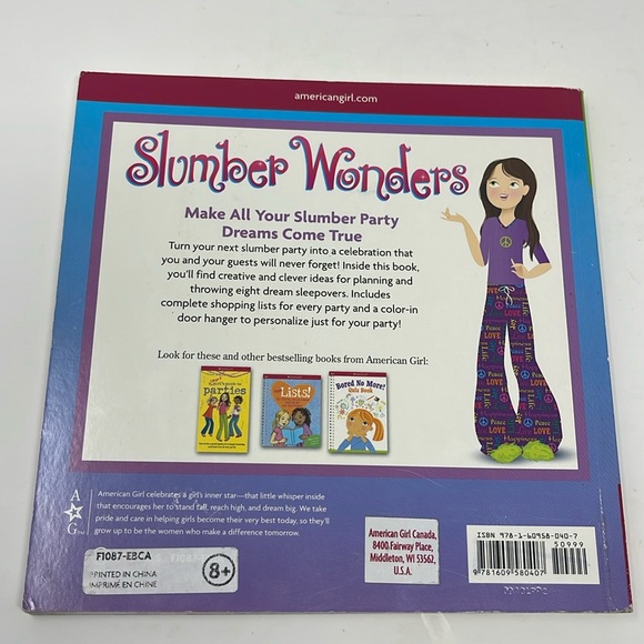 3/$15 AMERICAN GIRL: Slumber Wonders: Slumber Party Book - Picture 3 of 6